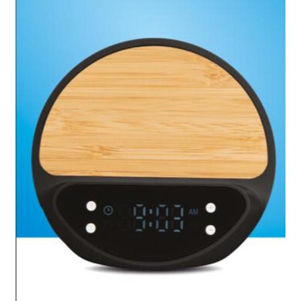 Smiley Table Clock with Wireless Charger 