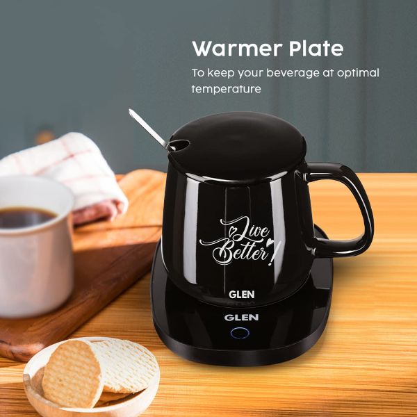 Electric Coffee Mug Warmer Plate with Auto Shut Off and Heating Function 