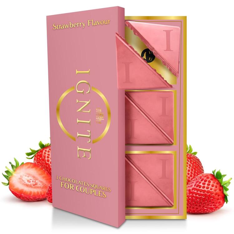 Ignite Luxurious Strawberry Flavour Chocolate Bars 