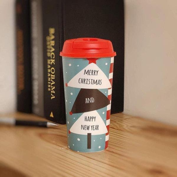 Christmas Tumbler With Lid