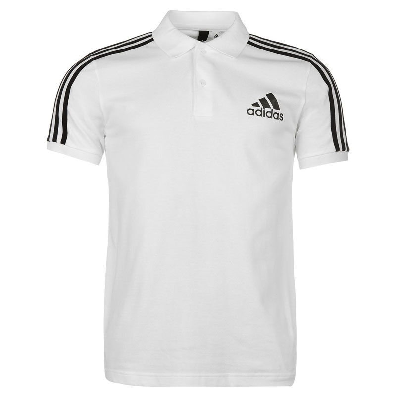 Adidas 3 Stripes Logo Polo Shirt