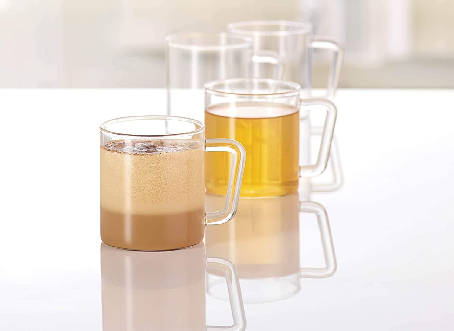 Borosil Glass Tea and Coffee Mug - Set of 2