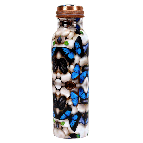 Elegant Butterfly Design Printed Bottle