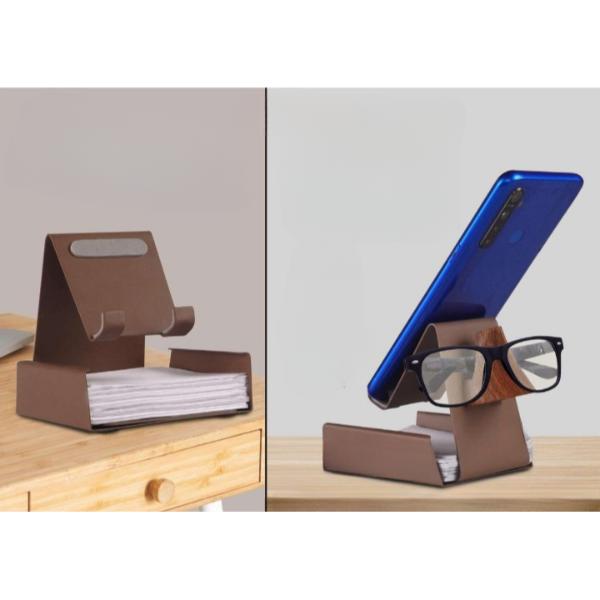 Phone Stand with Spectacles Holder and Slip pad