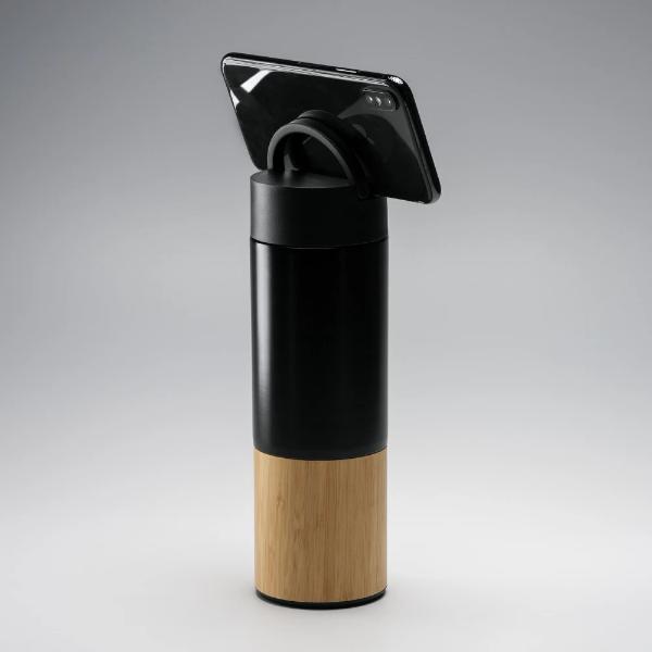 Wooden Finish and Metal sipper with mobile stand 