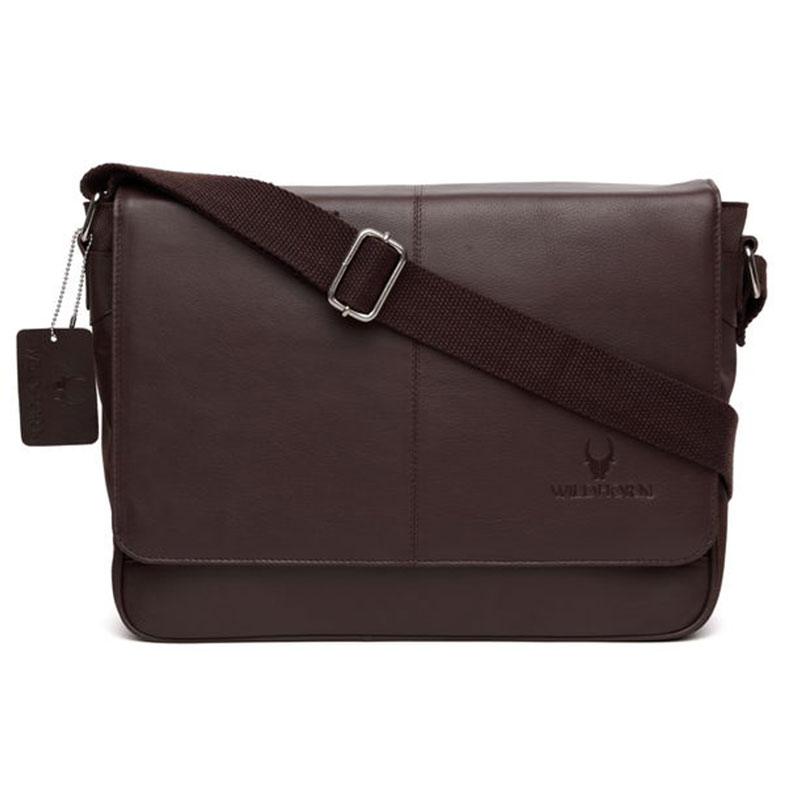 WildHorn Leather Brown Messenger Bag - 3