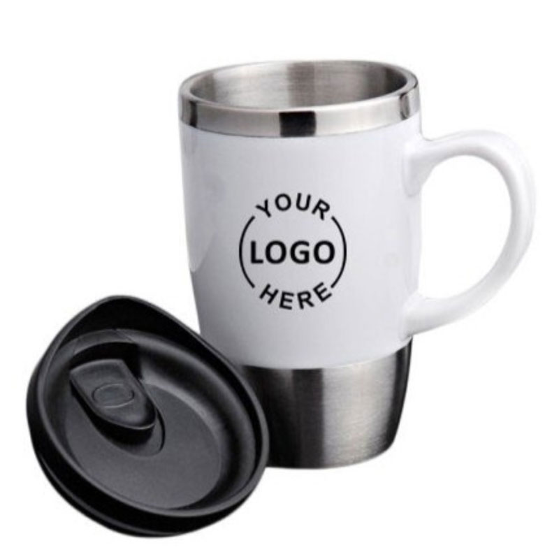 Flask with Mug Handle
