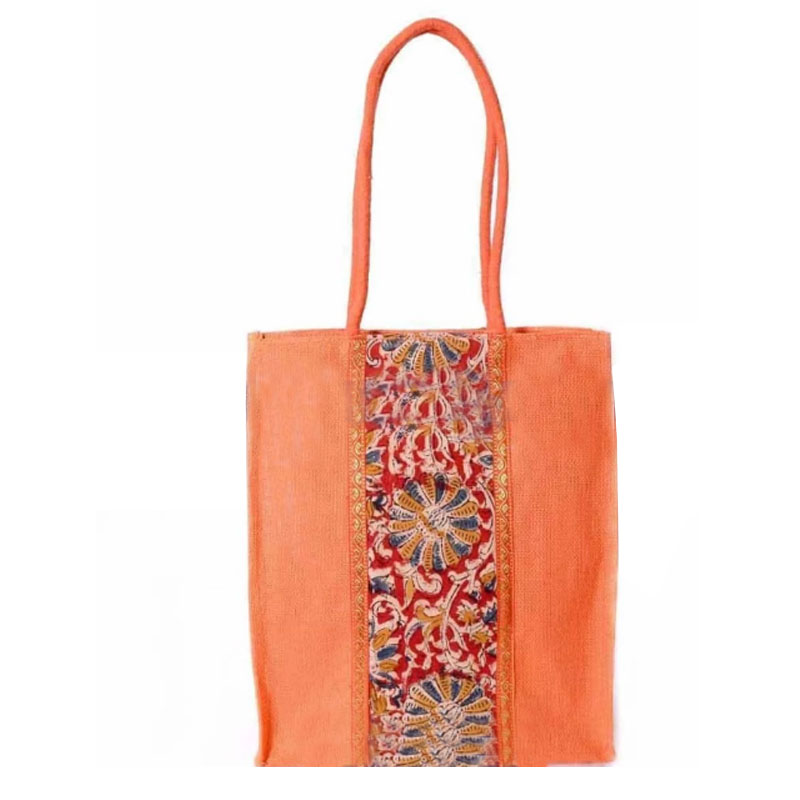 Cute Silk Purse With Kalamkari Border #53540 | Buy Trendy Handbags Online