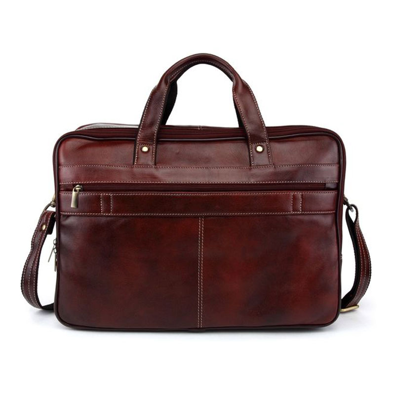 Leather Laptop Messenger Bag - Corporate Gifting | BrandSTIK