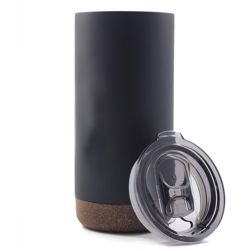 Double Wall Stainless Steel Mug with Cork Coaster