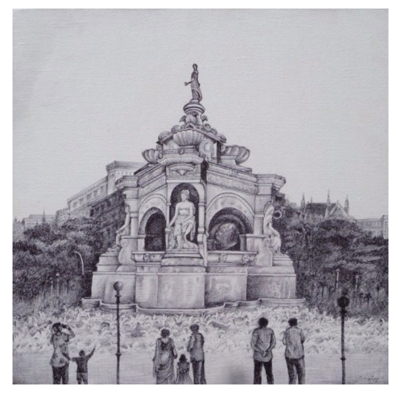 Flora Fountain Painting