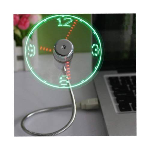 LED USB Fan Clock