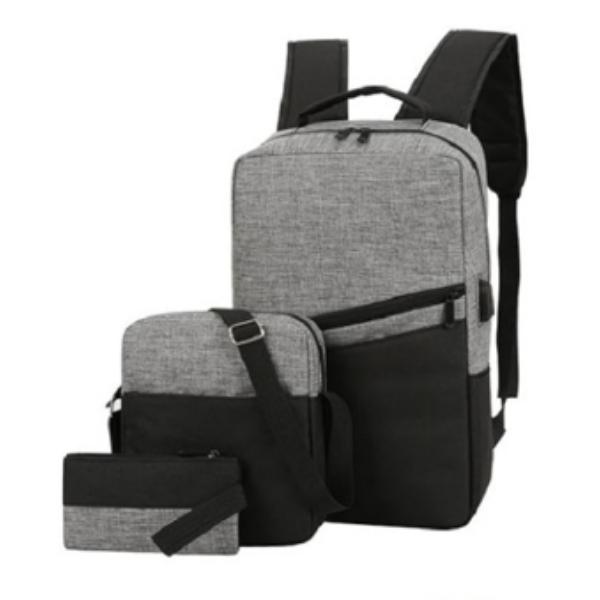 3 Pc Backpack Sling Pouch  Set 