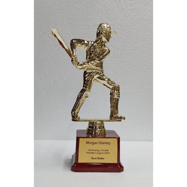Cricket league trophy 