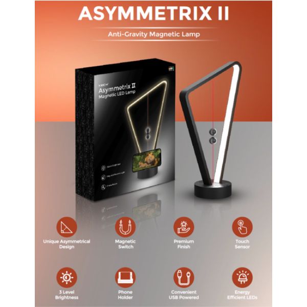 XECH Asymmetrix II Anti Gravity Magnetic Lamp 