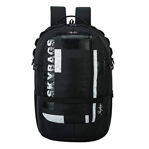 Skybags Campus Plus XL Black College Laptop Backpack 