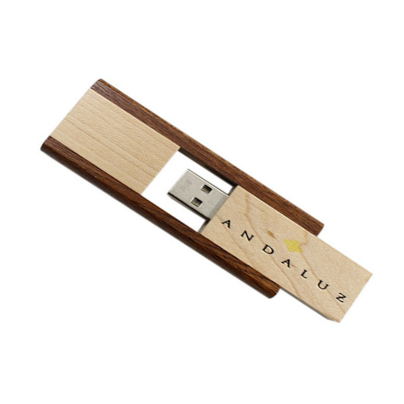 Wooden Pull Out Pendrive