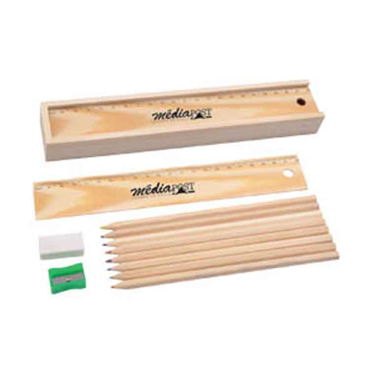 Image result for Wooden Colourful Pencil Set brandstik