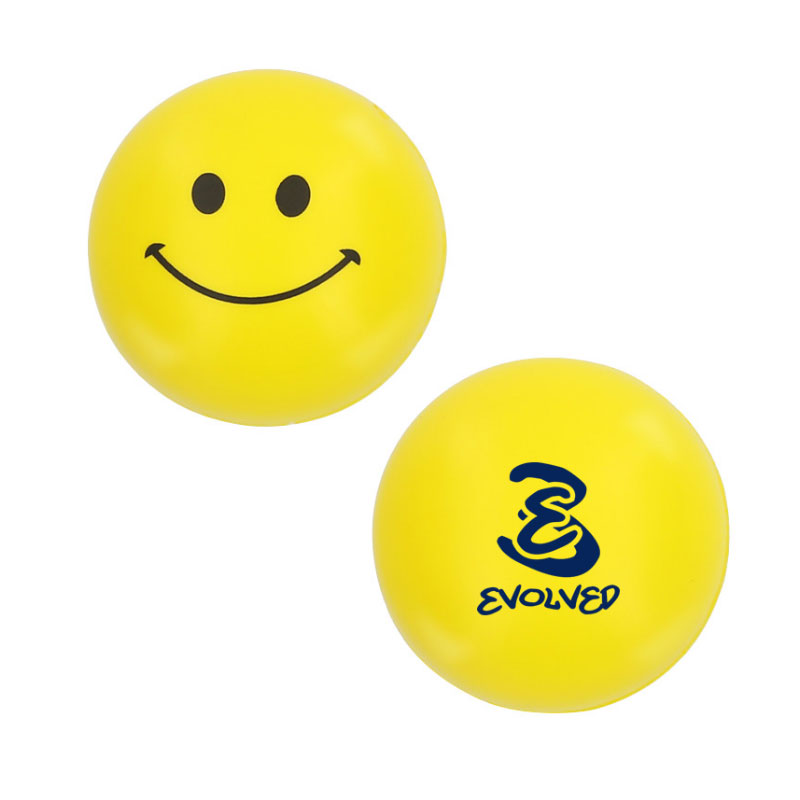 Yellow Smiley Stress Ball