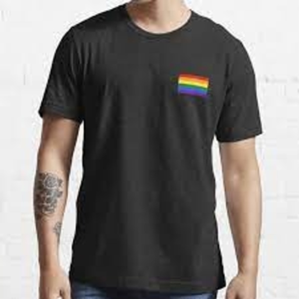 Cotton T-Shirt with LGBTQ Pride Branding