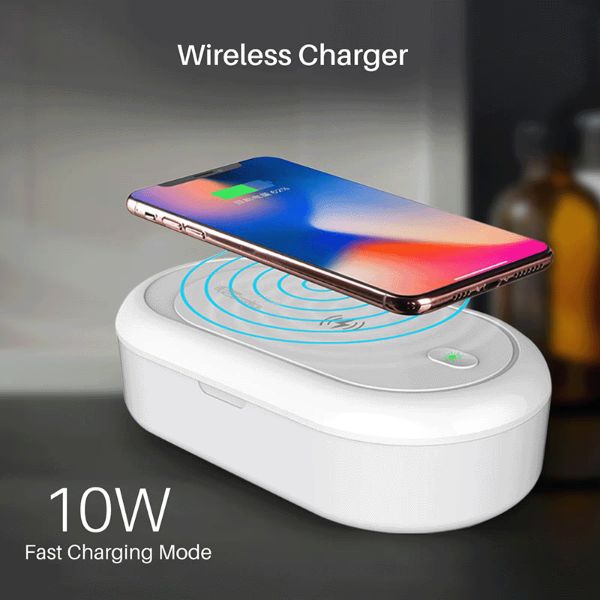 Simply Natural UV Sterilizer Box w/Wireless Phone Charger 